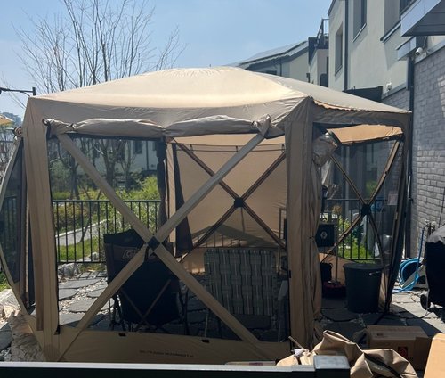옥타곤 매머드 원터치 텐트 돔 쉘터
