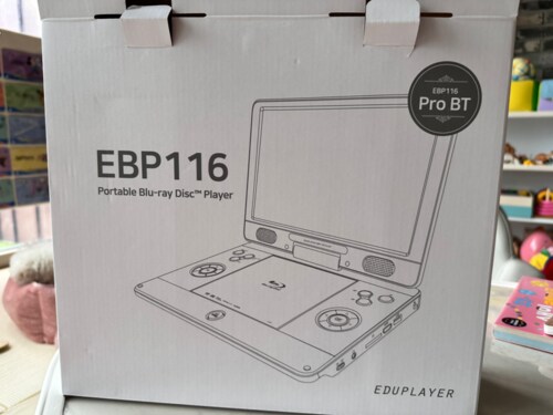 에듀플레이어 EBP116 Pro BT 휴대용 블루레이 플레이어 블루투스 포터블DVD CD리핑