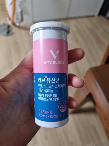 [비타블룸] 러브 질유래 유산균 450mg x 60캡슐(2개월분) 식약처인정 건강기능식품