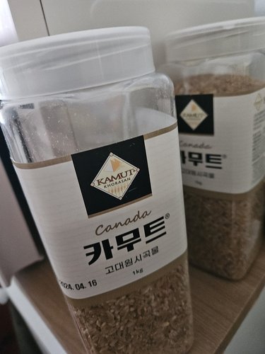 고대곡물 정품 카무트 쌀 1kg (용기)
