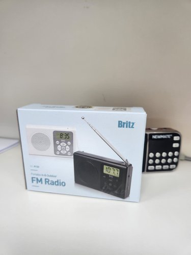 브리츠 BZ-R120 휴대용 유무선 FM 효도 미니 소형 라디오  AUX단자 디지털시계 BZR120