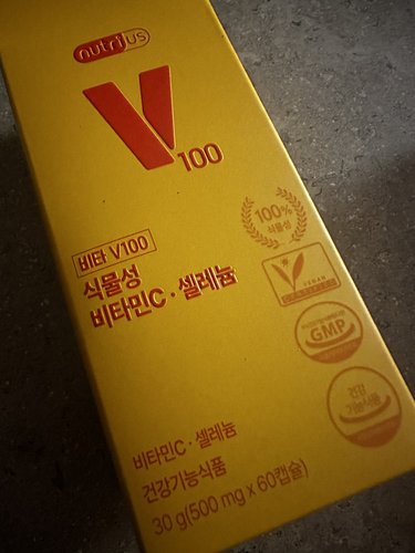 비타V100 식물성 비타민C·셀레늄 30g(500mgX60캡슐)