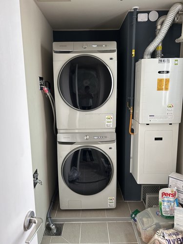 [쓱설치] [세트상품] 그랑데AI 세탁기+건조기 WF24T8500KE+DV17T8740SE (상단키트포함/직렬설치)
