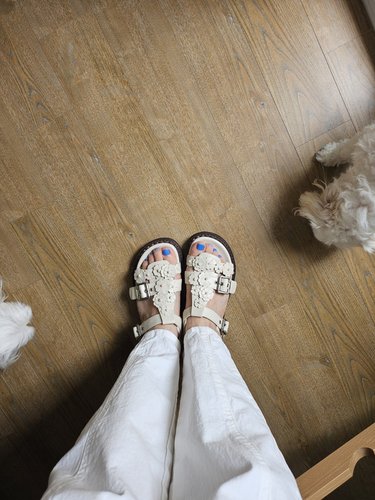 [슈콤마보니]Fleur24 t-strap sandal(ivory) DG2AM24051IVY