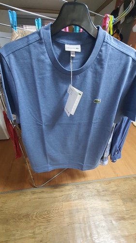 (남성)베이직 라운드 반팔 티셔츠(TH180E-54G TXA)멜란지블루