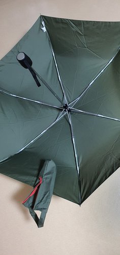 솔리드 경량 3단 완전 자동 우산_카키
