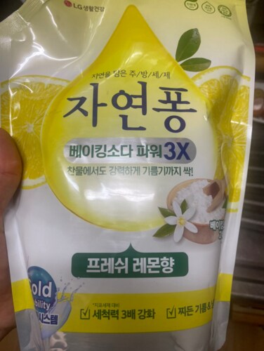 자연퐁 베이킹소다파워3X 주방세제 1L(레몬)