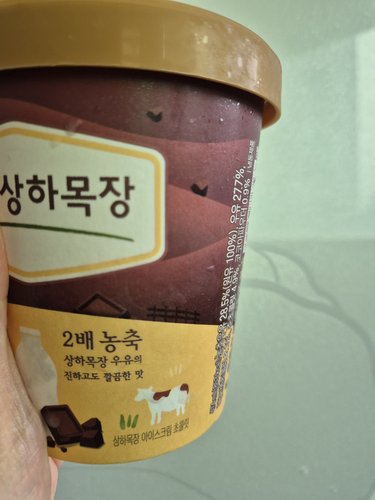 [상하목장] 아이스크림 초콜릿 474ml