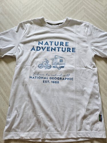 내셔널지오그래픽 N225UTS900 필드AD 캠핑 아트웍 반팔 티셔츠 1 WHITE