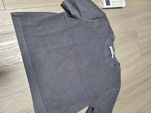 가먼트다잉 크롭 반소매 티셔츠  애쉬 (324442LY94)