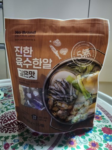 노브랜드 육수한알 깊은맛4g*25알