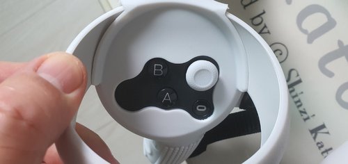 [VR]오큘러스 퀘스트2 컨트롤러 그립 KIWI 키위 논슬립 핸들 스트랩 악세사리 화이트