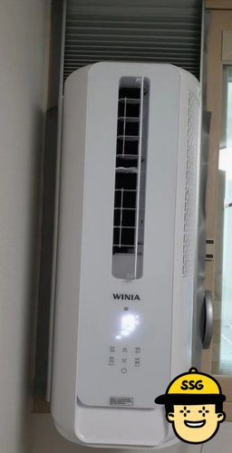 인증 위니아 창문형에어컨 EVA06ENW 17㎡ 화이트  자가설치
