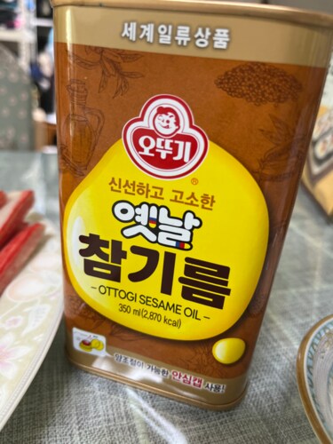 오뚜기 옛날참기름350ml(캔)