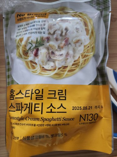 [노브랜드] 홈스타일 크림 스파게티 소스 400g