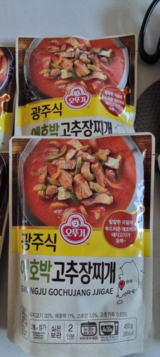 오뚜기 광주식 애호박 고추장찌개 450g
