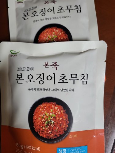 [본죽] 냉장 오징어 초무침 150g