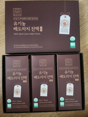 [몸애쏙쏙] 유기농 배도라지진액스틱 30포 (쇼핑백 포함)
