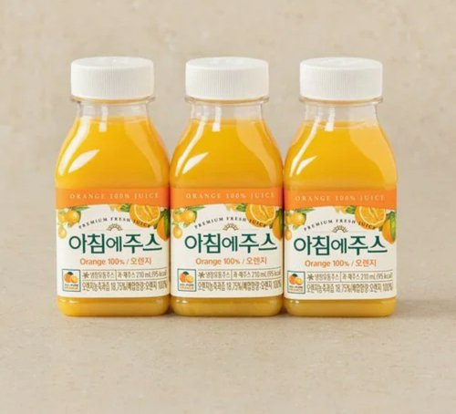 [서울우유] 아침에주스 오렌지 210ml*3개