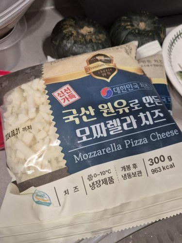 국산 원유로 만든 모짜렐라 치즈 300g