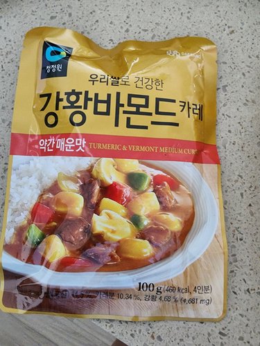 [청정원] 우리쌀강황바몬드카레약간매운맛 100g