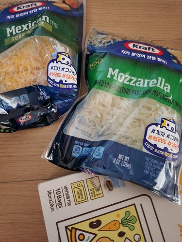 크래프트 슈레드 모짜렐라 치즈 227G(개봉 후 냉동보관)