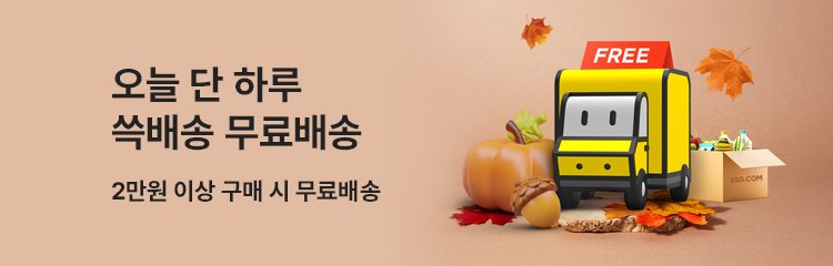 오늘 단 하루,쓱배송 무료배송