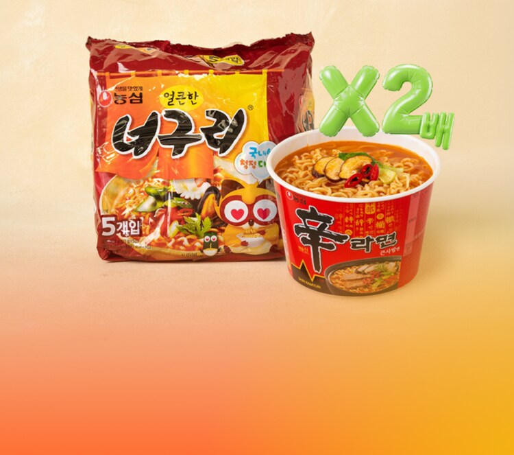 14% 더블 적립 농심