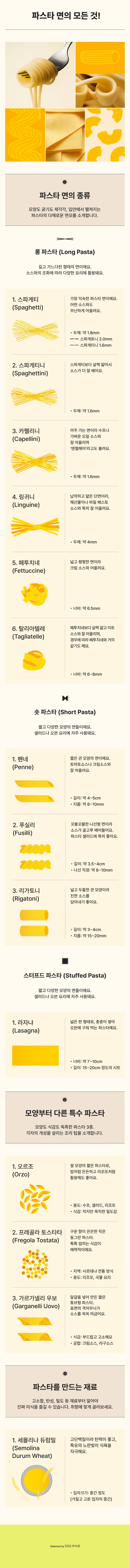 파스타 면 소개