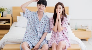 무더위해소! 꿀잠예약! 스누피 인견 커플잠옷