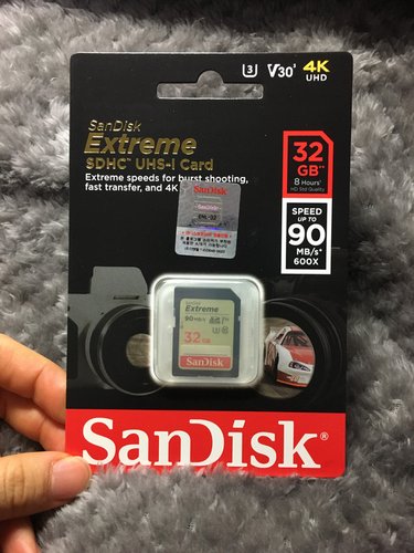 샌디스크정품 SDHC Extreme 32GB (90MB/s) U3 /SD메모리카드/익스트림 Class10 /평생 A/S /SDXVE