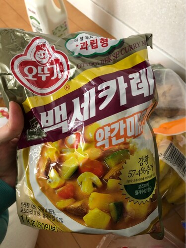 [오뚜기] 백세 카레 (약간매운맛) 1kg