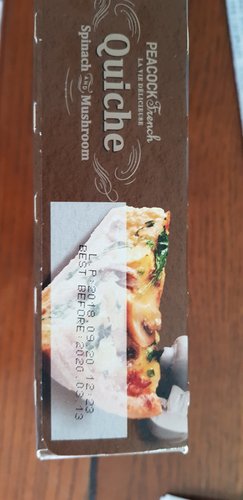 [피코크] 시금치 앤 버섯 키쉬 파이 150g×2