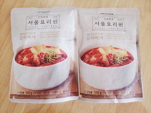 [피코크]서울요리원 돼지고기 두부 김치찌개 500g