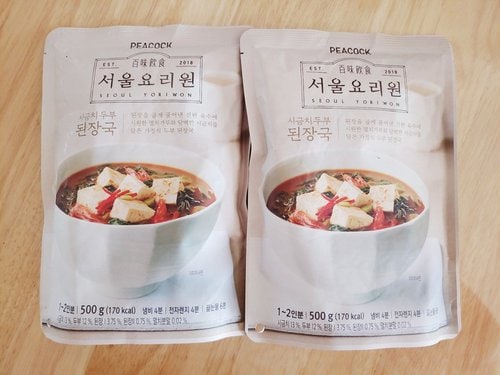 [피코크]서울요리원 시금치 두부 된장국 500g