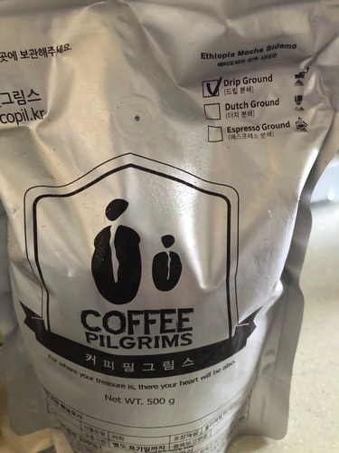 커피필그림스 원두커피 에티오피아 시다모 500 g [SSG 배송상품] / 드립분쇄
