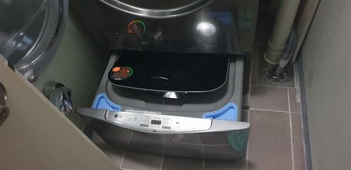[공식판매점][LG전자] LG TROMM 미니워시 세탁기 모던스테인리스 F4VC (4kg)