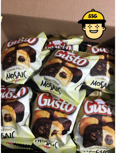     구스토 코코아 모자익 케익 (50g×24입)