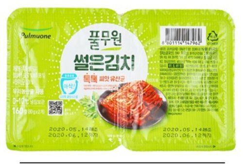 풀무원 톡톡 투컵 썰은김치 160g