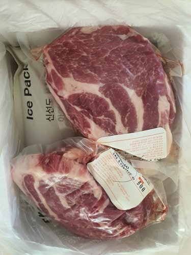 [국내산 냉장] 목살 스테이크/ 돼지고기 스테이크용 500g