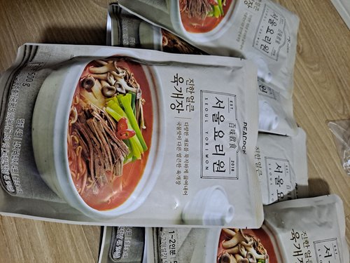[피코크] 서울요리원 진한 얼큰 육개장 500g X 5봉