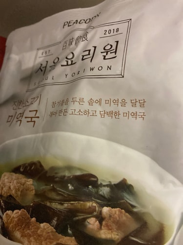 [피코크] 서울요리원 미역국 500g