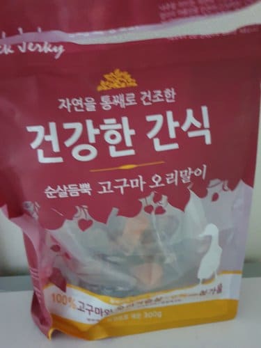 [택배배송]건강한간식 순살듬뿍 고구마 오리말이 300g