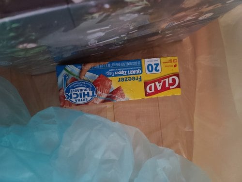 GLAD 와이드씰 지퍼백 (중) 냉동용 20매