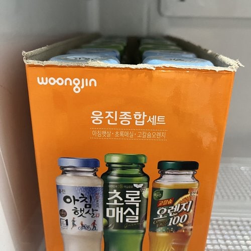 [웅진] 종합 음료선물세트 180ml x 12병 (아침/초록/오렌지)