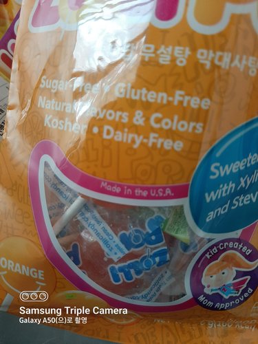 졸리팝 무설탕 오렌지 막대사탕 40g