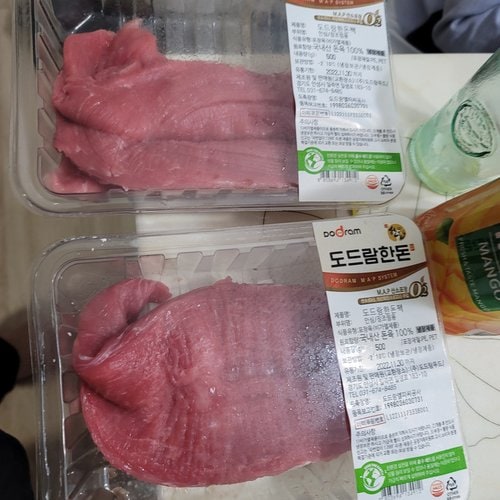 [도드람한돈]미박 앞다리살 구이용 500g