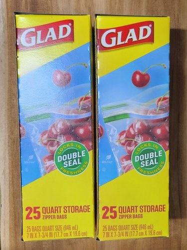 GLAD 와이드씰 지퍼백 (중) 일반용 25매
