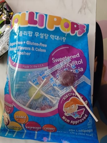 졸리팝 무설탕 막대사탕 125g