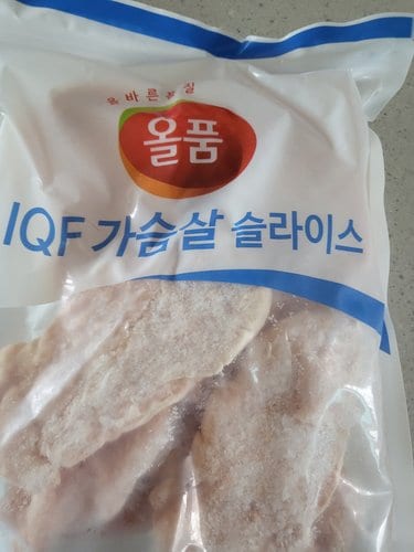 [올품] 국내산 냉동 닭가슴살 슬라이스IQF (1kg x 4개)